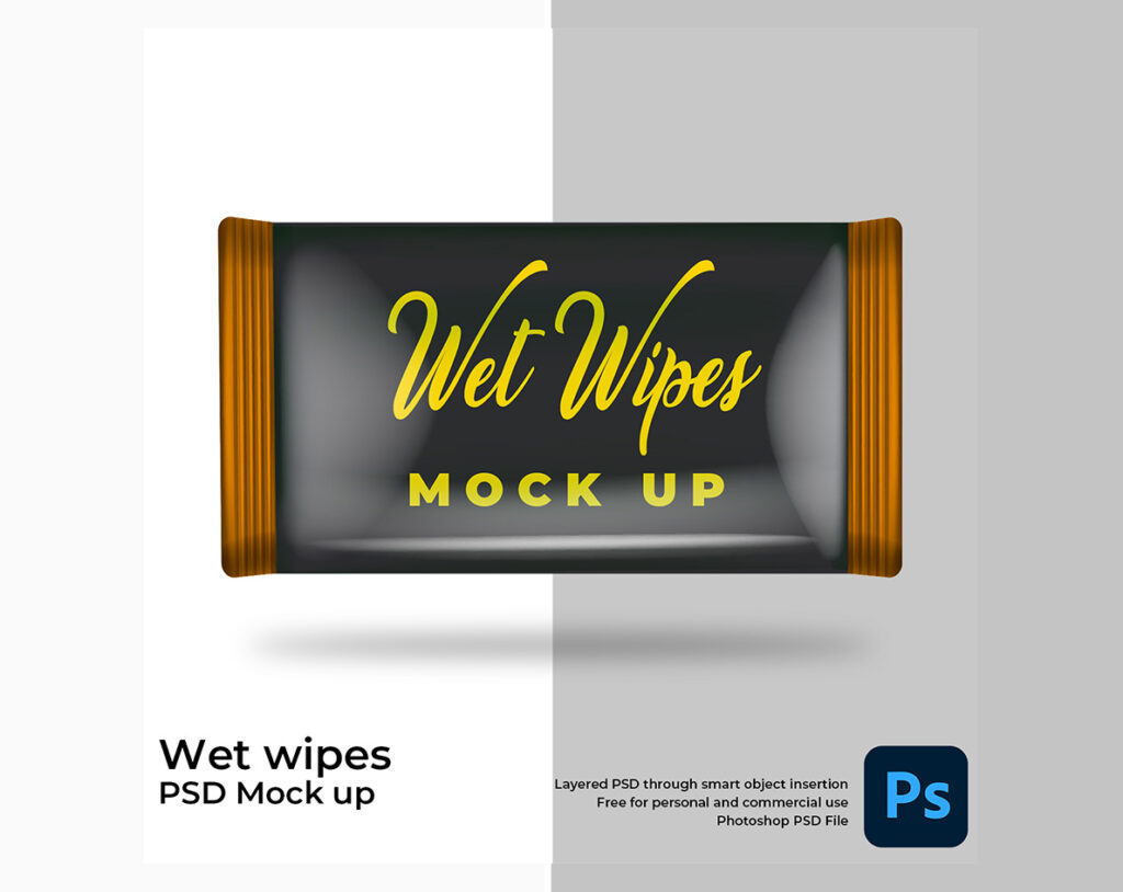 wet wipes mockup