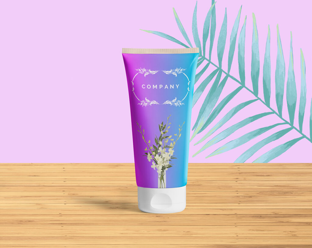 cosmetic tube mockup