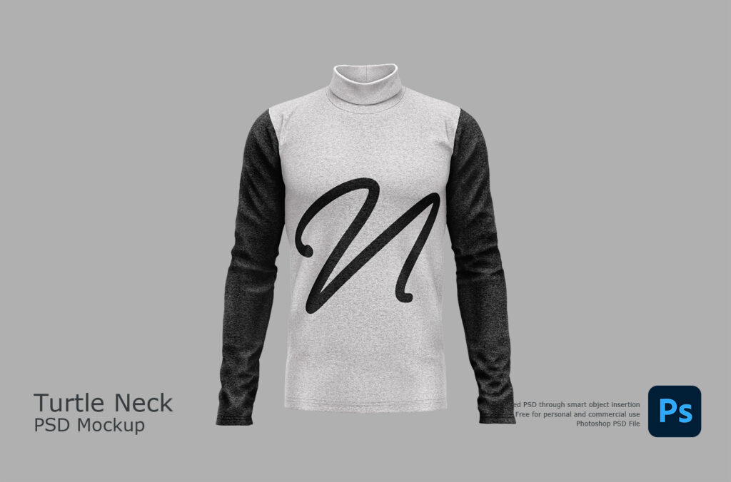 Women Turtle Neck Mockup